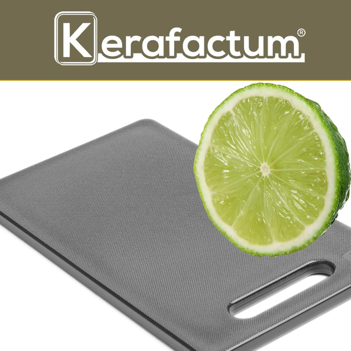 Kerafactum Schneidbrett Cocktailbrett Barbrett mit Griff Schneide Brett Küchenbrett Schneidebrett Gr