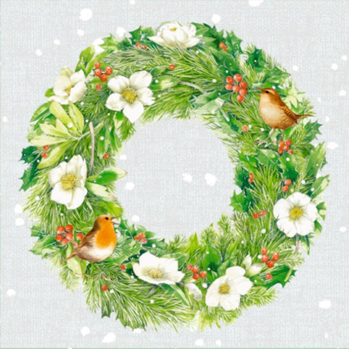 Wandkalender: Wintermorgen mit Rotkehlchen
