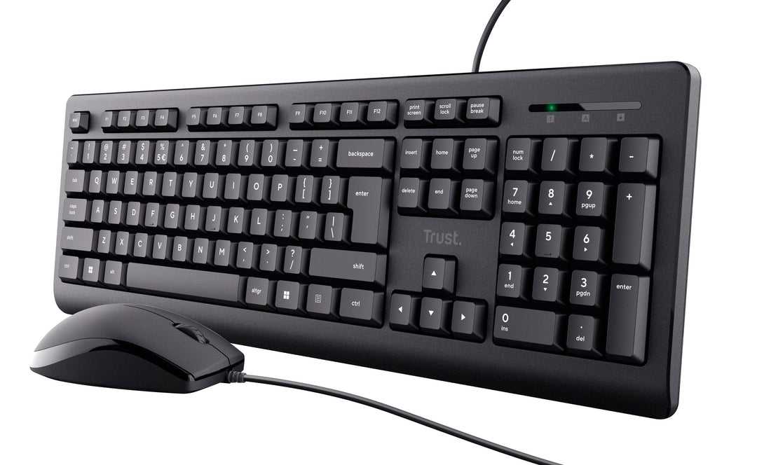 Trust Primo Tastatur Maus Set, Belgisches AZERTY-Layout