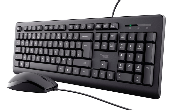 Trust Primo Tastatur Maus Set, Belgisches AZERTY-Layout