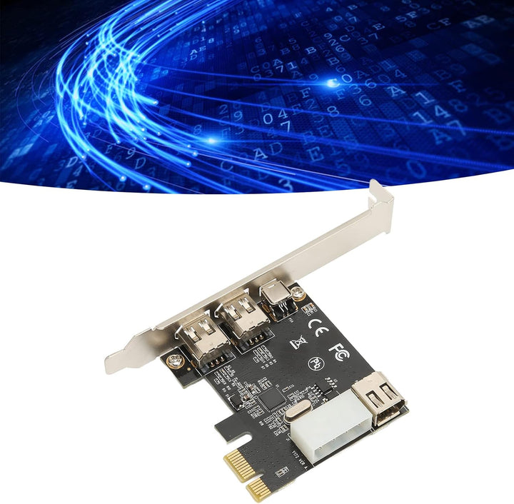 2,5 Gbit/s Hochgeschwindigkeits PCIE 1X auf 1394A Firewire Karte, IEEE 1394 PCI Express Controller 4