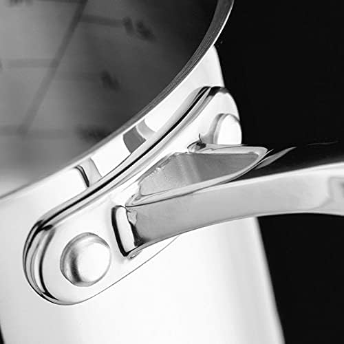 Stellar 7000 Profile ø16 cm Stielkasserolle mit Deckel | 1,6 l Kochtopf klein, unbeschichtet | Milch