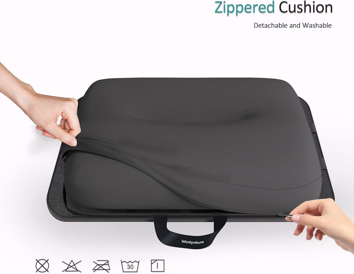 Schossschreibtisch, tragbarer Laptop-Schreibtisch mit Kissenkissen, passend für Laptops bis zu 15,6