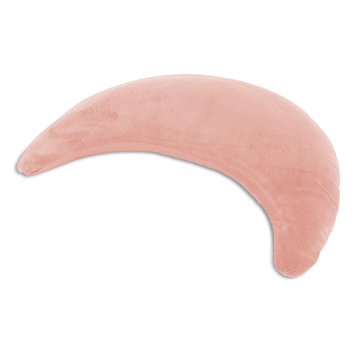 Theraline Plüschmond Stillkissen, Kopfkissen und Nackenkissen mit Perlen, ergonomisches Kissen zum S