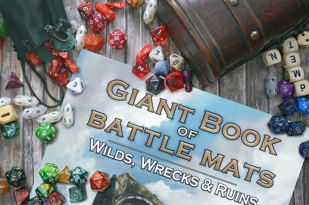 Loke BattlematsGiant Book of Battle Mats Wilds, Wrecks & Ruins
