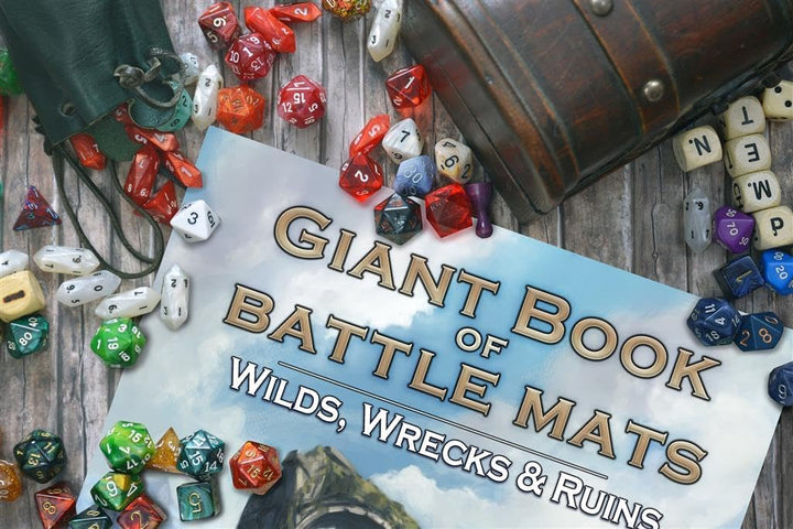 Loke BattlematsGiant Book of Battle Mats Wilds, Wrecks & Ruins