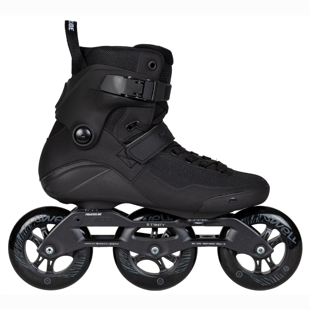 Powerslide Inline Skate Triple Black 110 Black, für Fitness, für Damen und Herren 41, 41