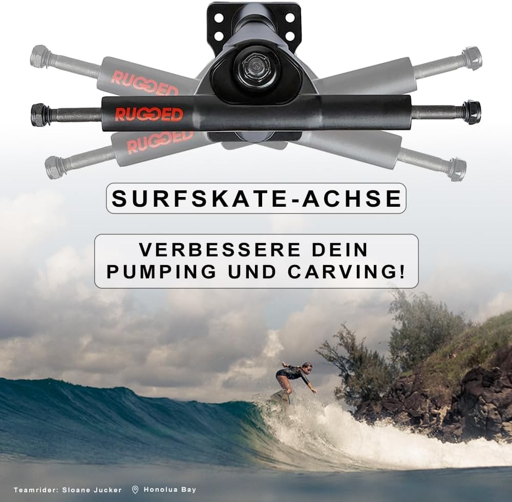 JUCKER HAWAII Surf Skateboards // Skatesurfer // Surfskate // Bestes Surf-Training // Superbeweglich