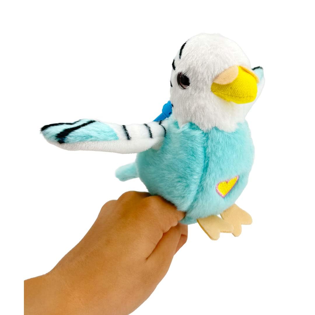 Interaktiver Plüschvogel – Nachsprech-Modus, Musik & Chirping Sounds, Schlafmodus, Wiederaufladbar,