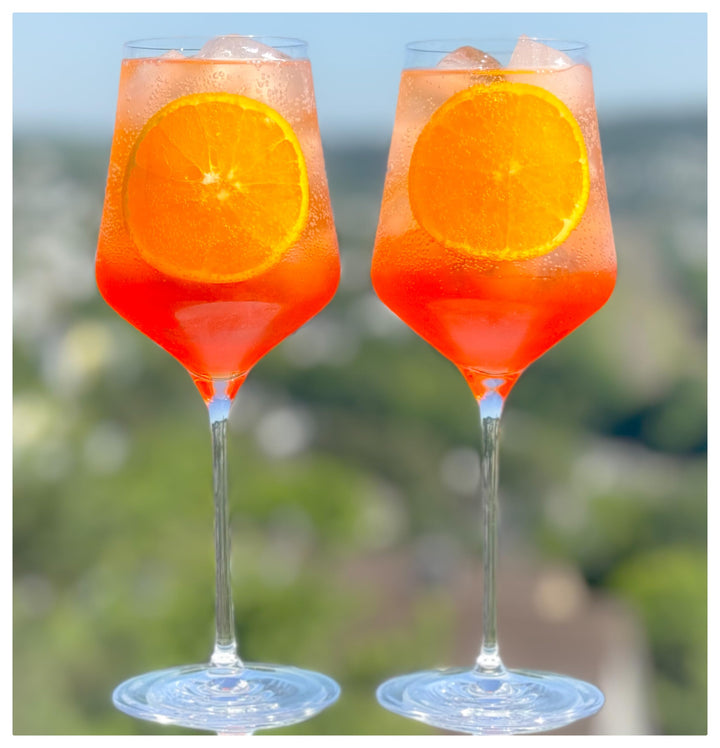 Topkapi elite Aperol Spritz Gläser 6-tlg Gläser Set Emilia - Bleifreie Kristallgläser ideal für Aper