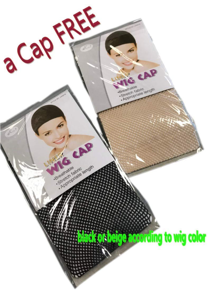 Prettyland BOB Perücke Kurz-Haare natürlich glatt Braun Blond Gesträhnt Gestuft Alltag Wig C128