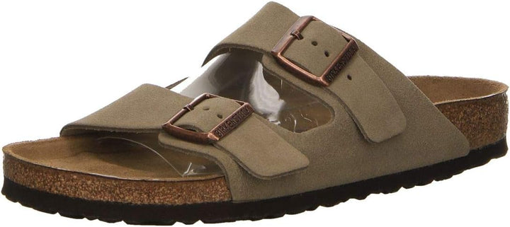 BIRKENSTOCK Arizona Pantoletten/Clogs Kind Marine Pantoffel 36 EU Taupe, 36 EU Schmal Taupe
