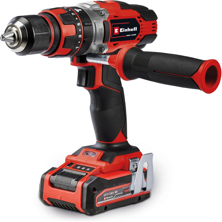 Einhell Power X-Change Akku-Werkzeug-Set (Akku-Winkelschleifer TE-AG 18/115-2 Li, Akku-Schlagbohrsch