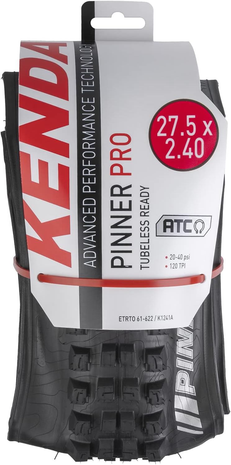 Kenda Unisex – Erwachsene Fahrradreifen Pinner Pro K-1241A, 650Bx2.40, 27.5x2.40, DT, Schwarz, 27.5