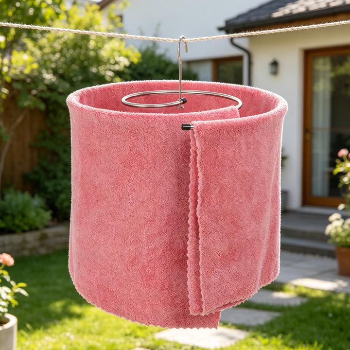 Amosfun 2 StüCk Edelstahl SpiralaufhäNger 360° Drehbar Kleidungstrockner FüR Bettlaken Decken Handtü