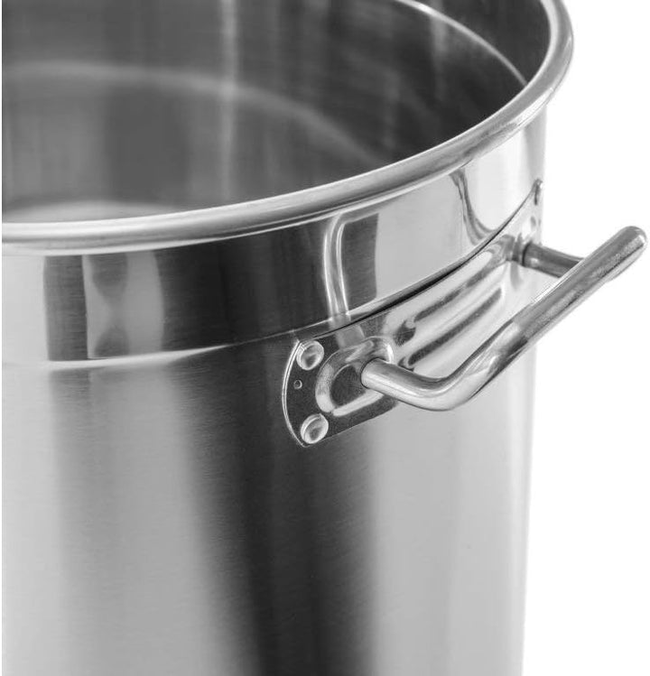 Kochtopf XXL aus Edelstahl in 5 Grössen 20l, 30l, 45l, 70l, 95l auswählbar (45x45cm = 70L), 45x45cm