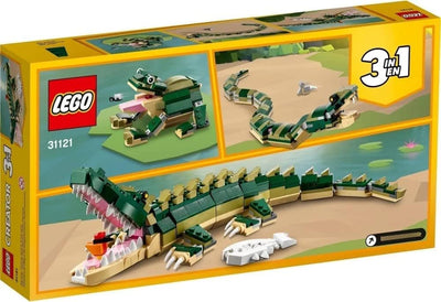LEGO Creator 3-in-1 Krokodil 31121 Building Toy Featuring Wild Animal Toys (454 Teile)