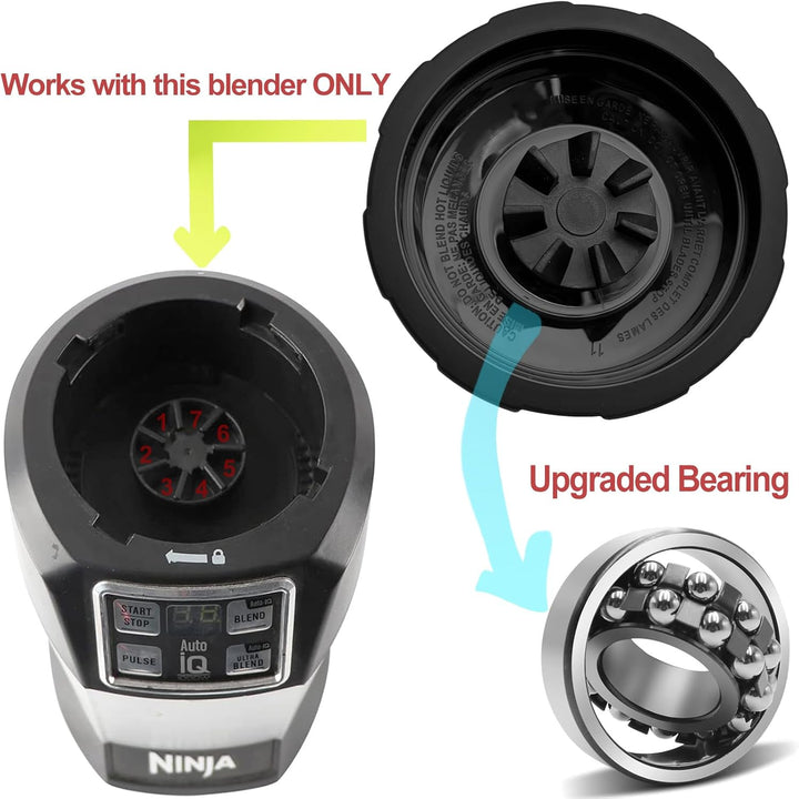 Ersatz Entsafter Klingen für Ninja Mixer mit Auto-iQ BN800EU BN495EU BN750EU, Nutri Ninja Extractor