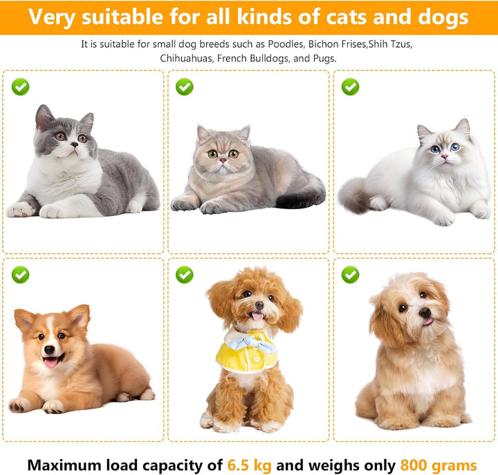 Hundetasche für Hunde &amp; Katzen bis 7 kg, Oxford-Stoff Hundetragetasche | Atmungsaktives Netzgewebe,I