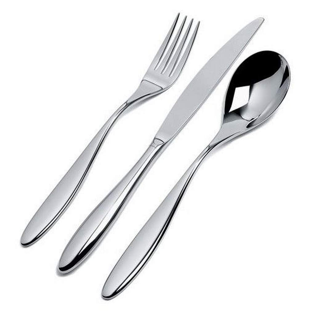 Alessi Mami Besteckset, 5-teilig, Edelstahl, Silber, 10 x 4 x 21.3 cm, 5-Einheiten 5 Stück, 5 Stück