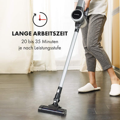 Klarstein Clean Butler 4G Silent Akku-Staubsauger mit Silent Digital Motor: 160W mit 80.000 U/min, 0