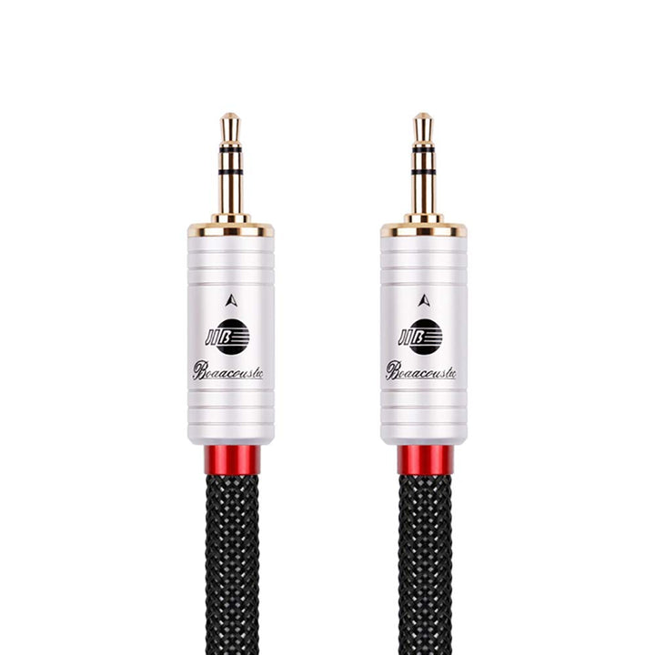 JIB Boaacoustic Klinkenkabel 3,5mm AUX Kabel (HiFi Sound), 3,5 mm-Klinkenstecker auf 3,5 mm-Klinkens