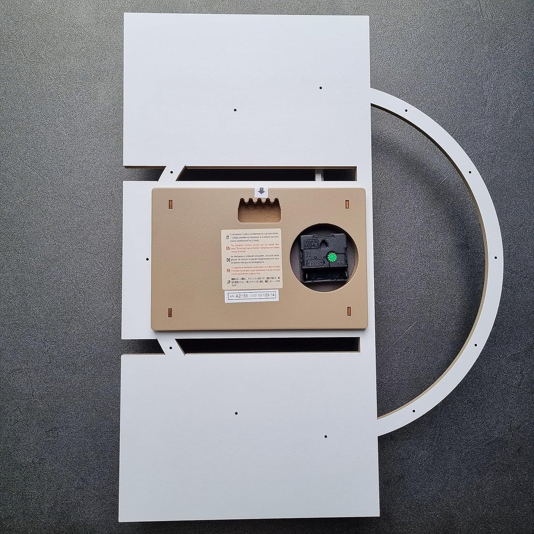 CalleaDesign 45 cm Adam Wanduhr aus Wengé-Eiche Wengé Eiche, Wengé Eiche