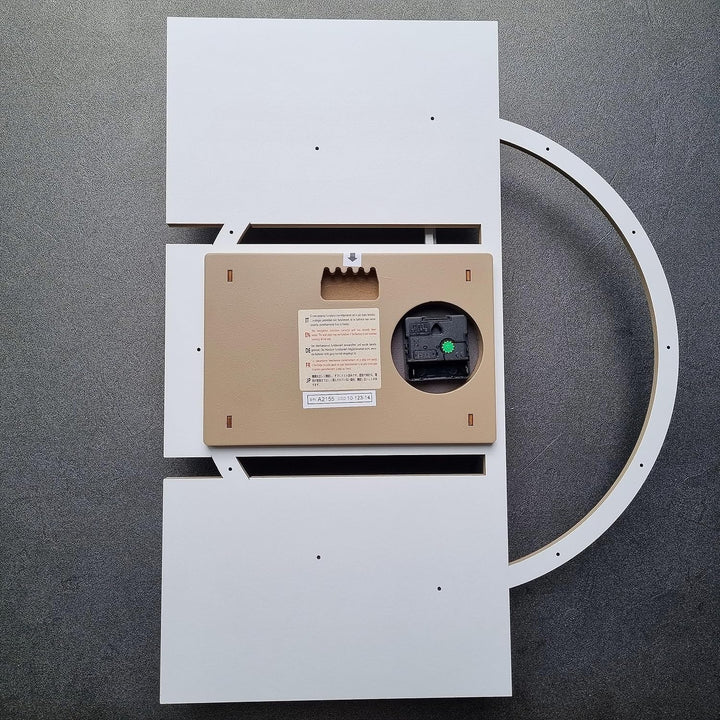 CalleaDesign 45 cm Adam Wanduhr aus Wengé-Eiche Wengé Eiche, Wengé Eiche