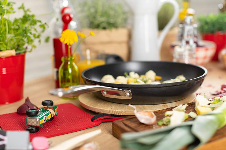 KUHN RIKON Easy Pro Bratpfanne beschichtet, Aluminium, Induktion, 24 cm, Schwarz 24cm, 24cm