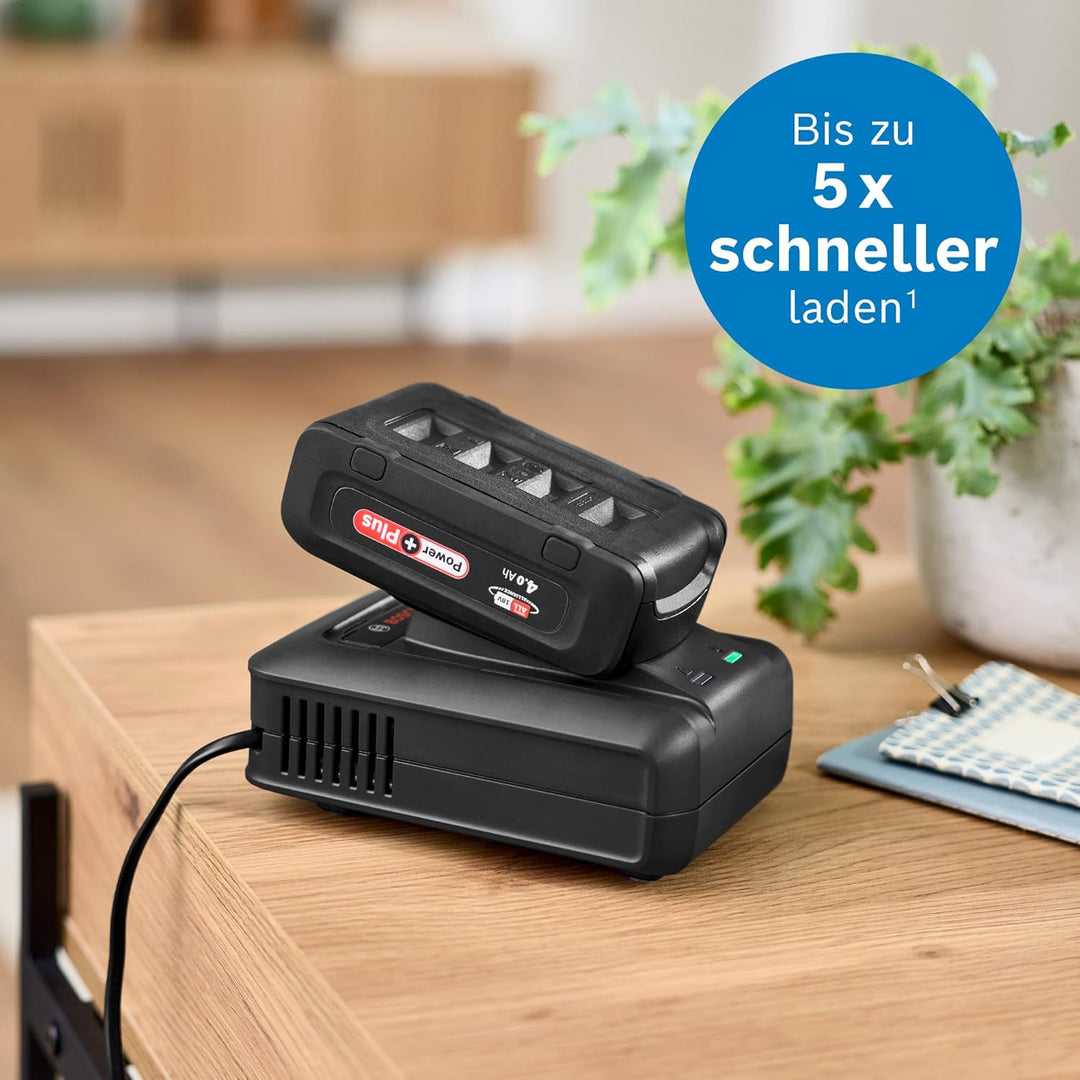 Bosch Schnellladegerät für Akku-Staubsauger BHZUC1844, kurze Ladezeit für austauschbare 18V Power Fo