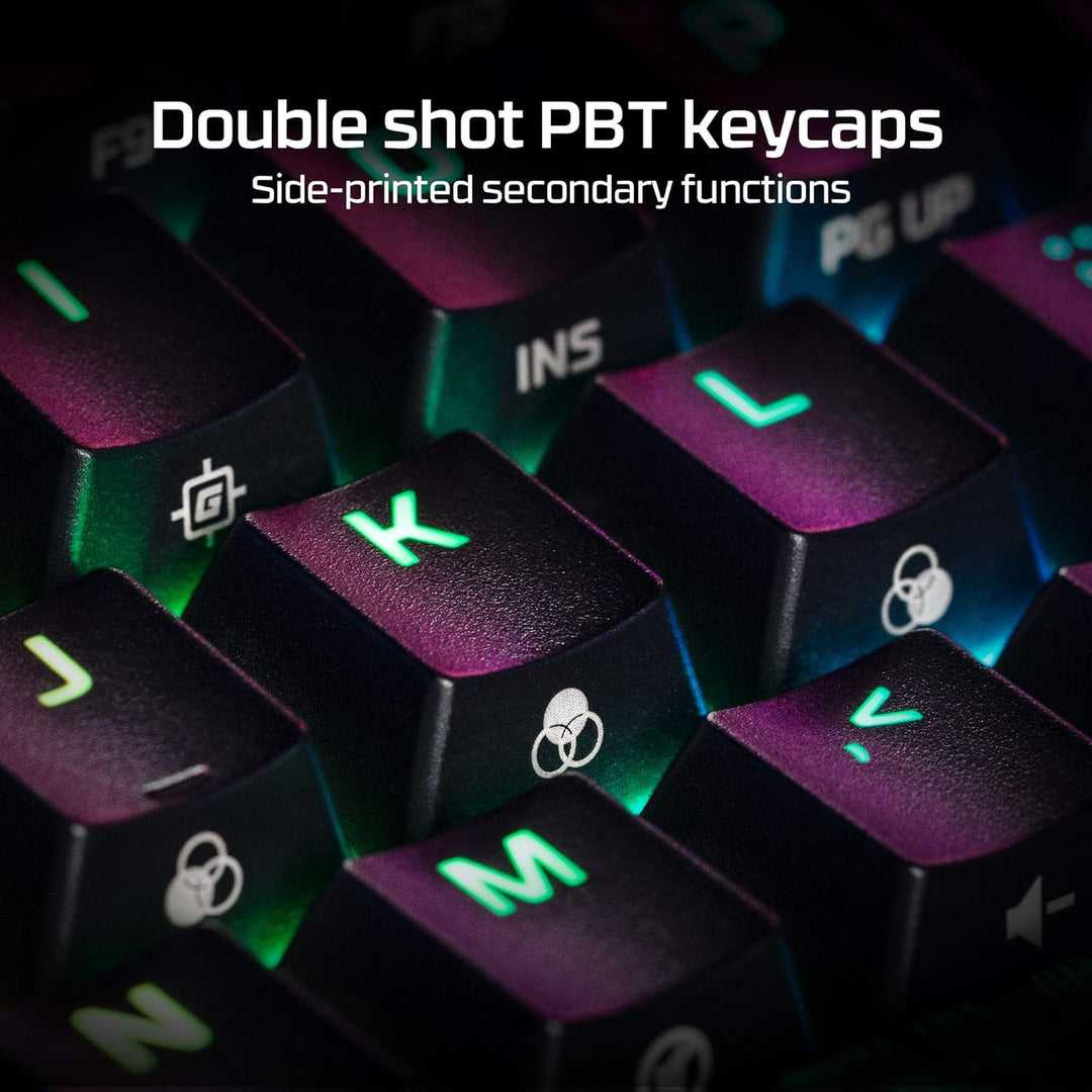 HyperX Alloy Origins 60 - Mechanische Gaming-Tastatur, Schwarz & Pulsefire Haste Gaming-Maus – Ultra