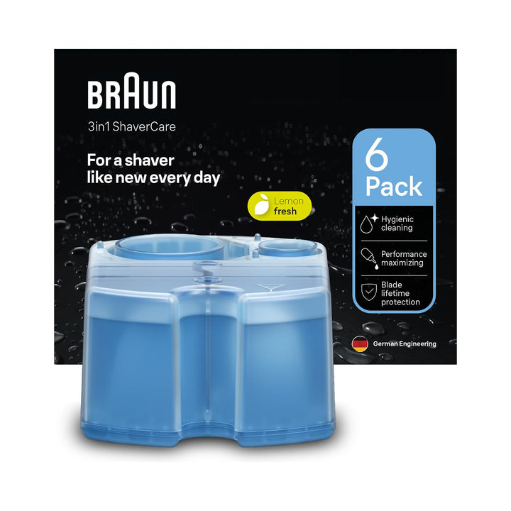 Braun Clean&Renew Reinigungskartusche (5er-Pack) inkl. 1 Reinigungskartusche gratis (limitierte X-Ma