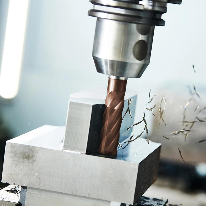 TJR Hartmetall 4-Schneider Uni Mill Set (6/8/10/12mm) – Mikrokorn-Hartmetall-Fräser mit TiAlN-Beschi