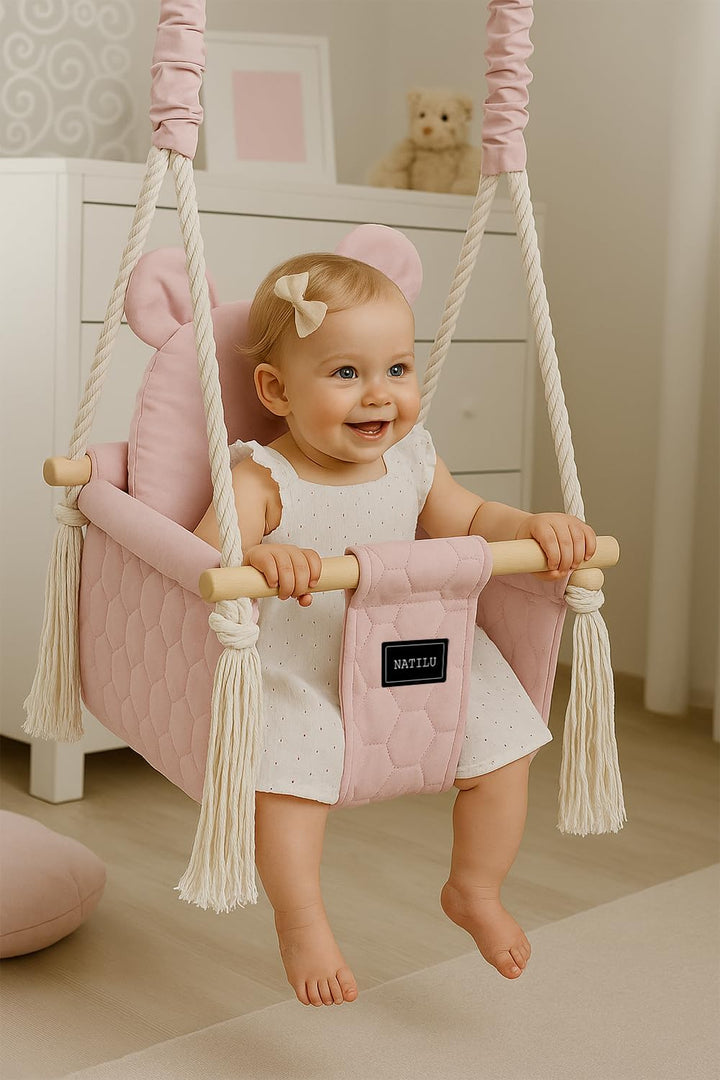 Babyschaukel Set Indoor Outdoor | Miss Bear | Schaukel | Kinderschaukel | Kindergartenschaukel | Kle