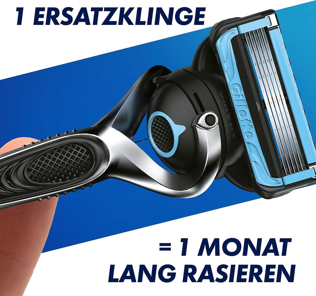 Gillette ProShield Chill Rasierklingen für Rasierer, 6 Ersatzklingen für Nassrasierer Herren mit 5-f