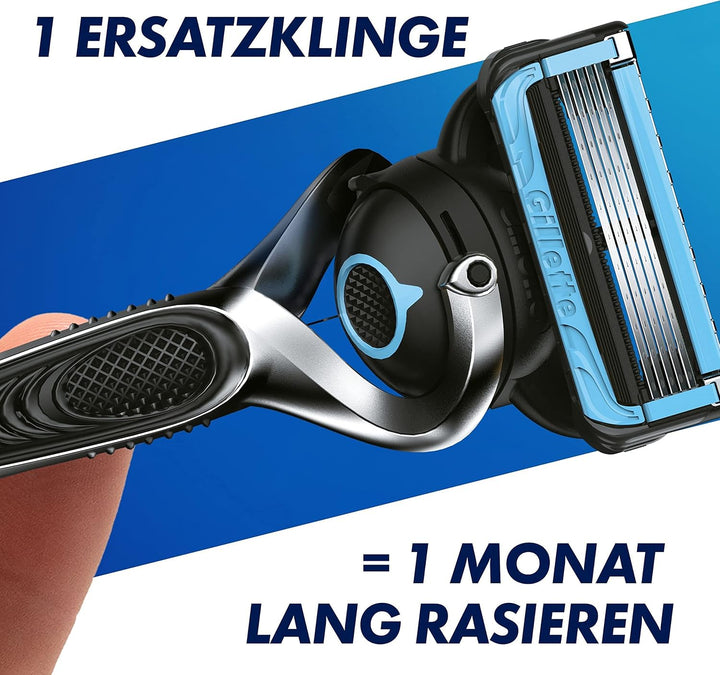 Gillette ProShield Chill Rasierklingen für Rasierer, 6 Ersatzklingen für Nassrasierer Herren mit 5-f
