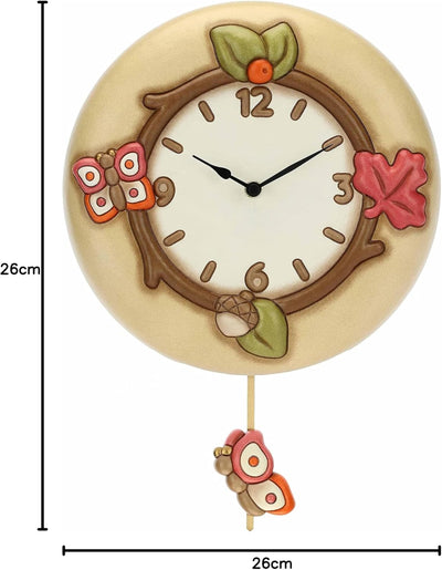 THUN - Wanduhr mit Pendel Hello Autumn
