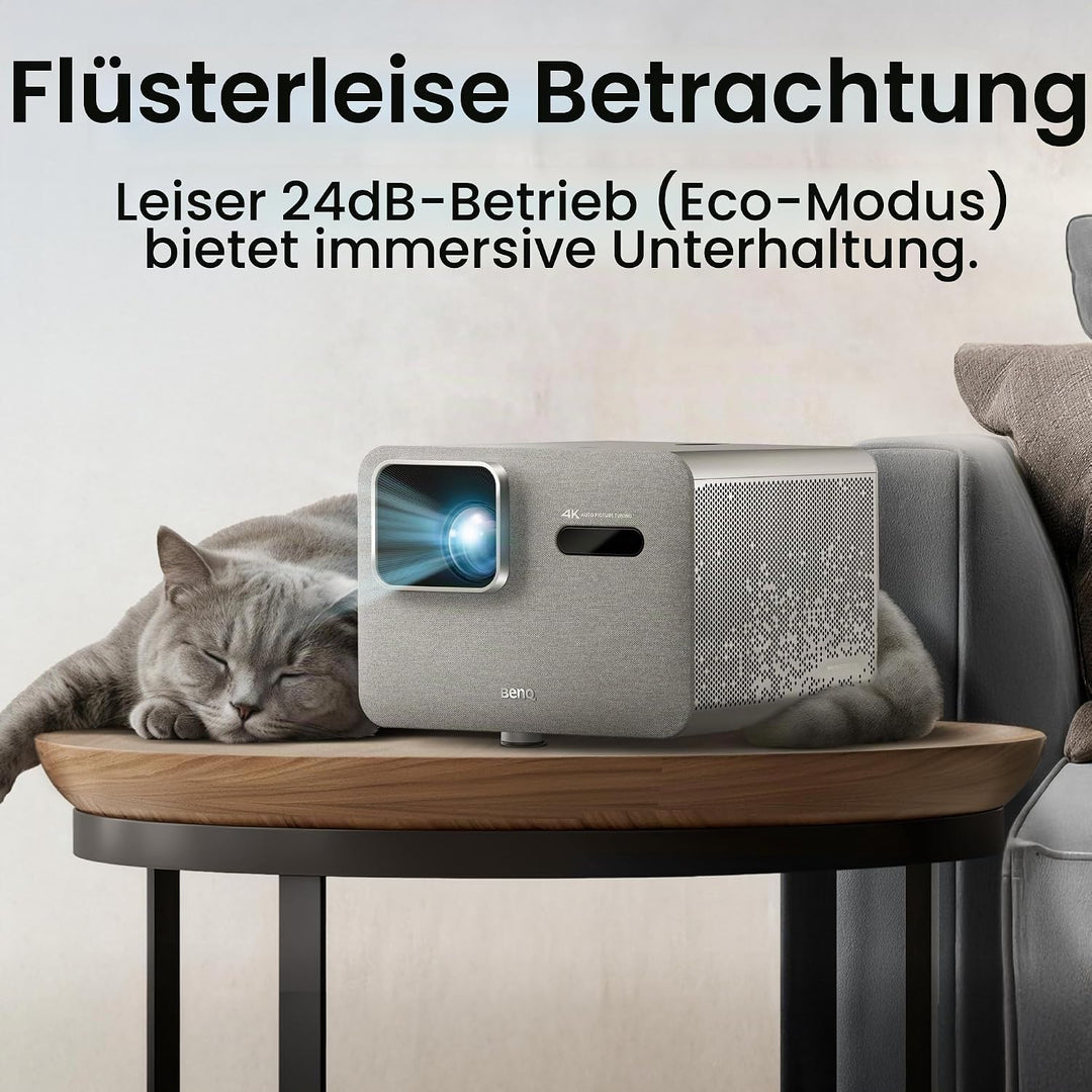 BenQ TK705STi 4K HDR Kurzdistanz Beamer, 3000 ANSI-Lumen, Google TV, Netflix, geringer Input-Lag, au