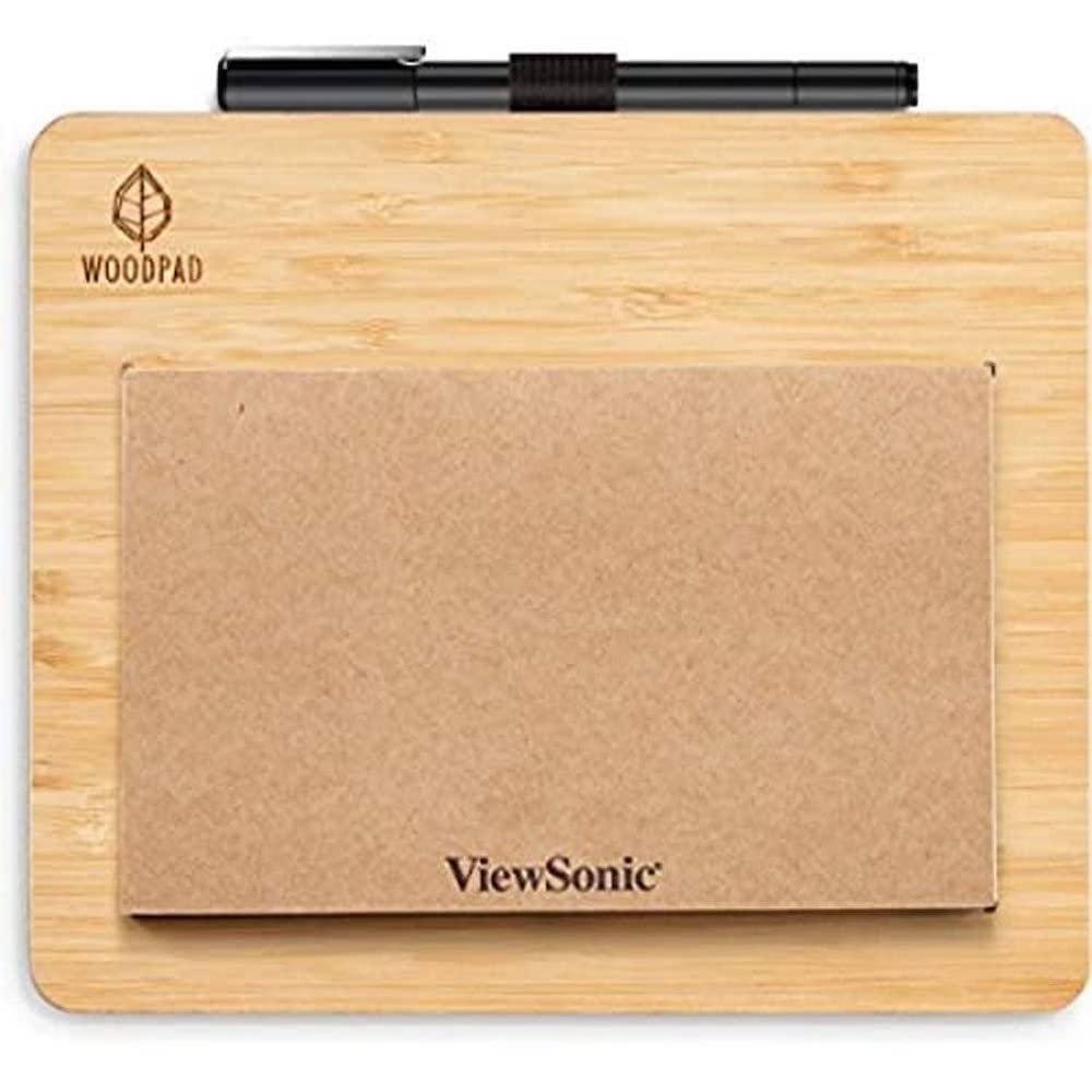 Viewsonic PF0730-I0WW (19,5 cm) (7,5 Zoll) PenDisplay Tablet zum Zeichnen und Schreiben (WoodPad, in
