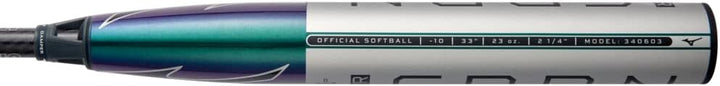 Mizuno F23-PWR CRBN Fastpitch Softball Bat Silber/Diamant 33, Silber/Diamant 33"/23 oz