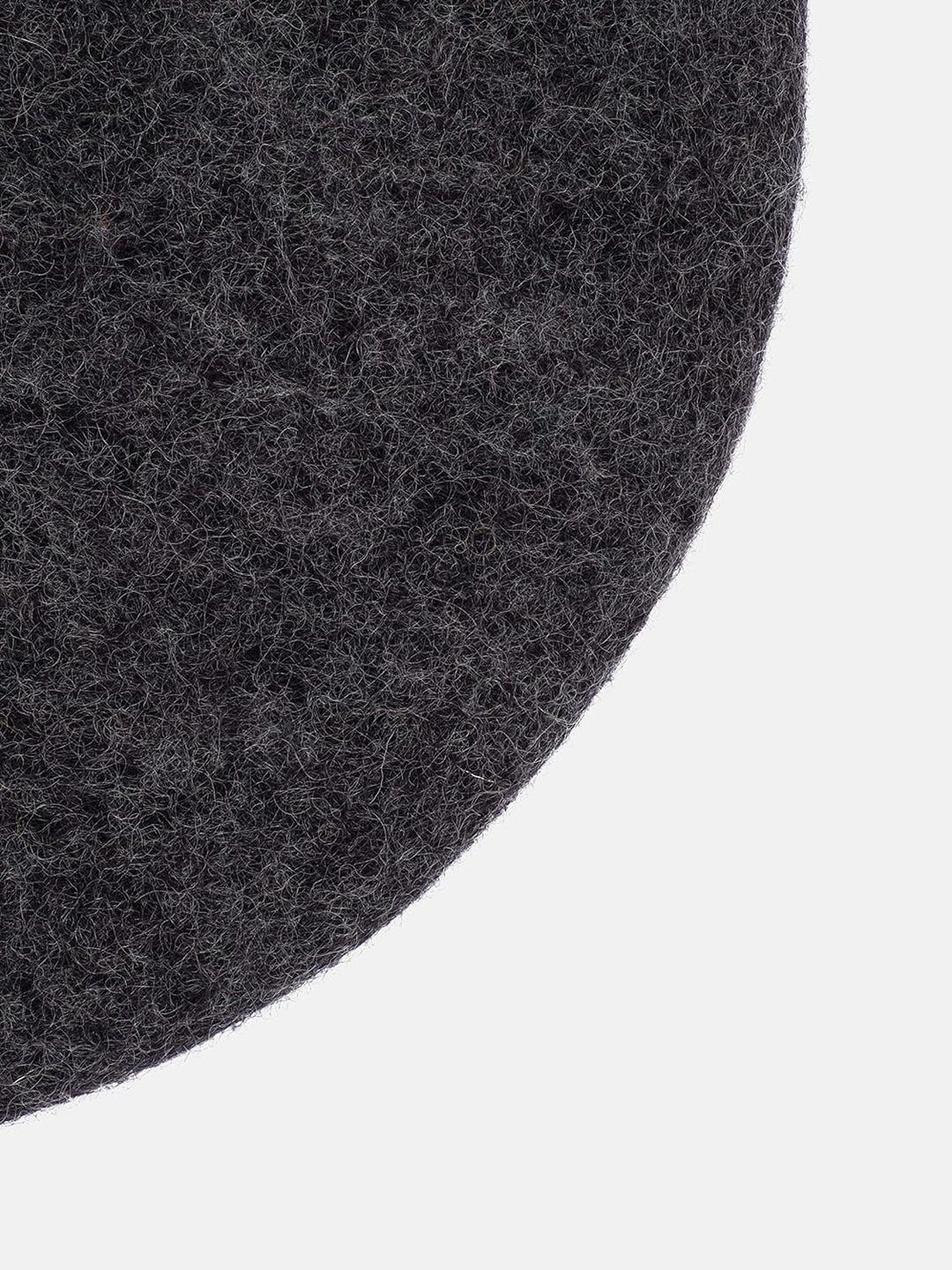 myfelt Flache Filz Sitzauflage, Filz Stuhlauflage - Hugo - rund, Ø 36 cm, Anthrazit Anthrazit Melier
