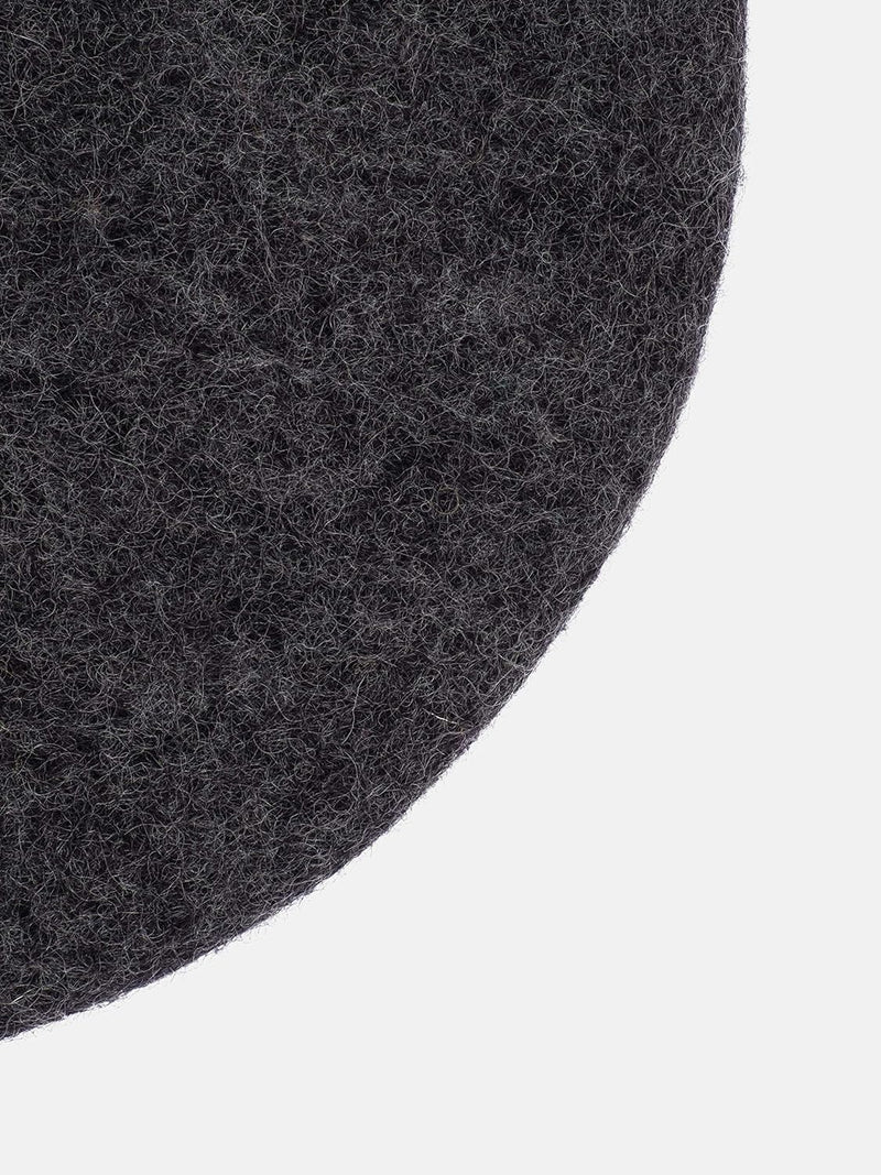 myfelt Flache Filz Sitzauflage, Filz Stuhlauflage - Hugo - rund, Ø 36 cm, Anthrazit Anthrazit Melier