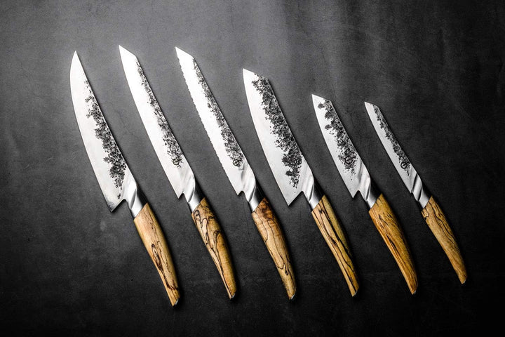 Forged Kochmesser Katai, 20cm, Aus japanischem VG10 Stahl, Von Hand in 5 Schichten geschmiedet, Verp