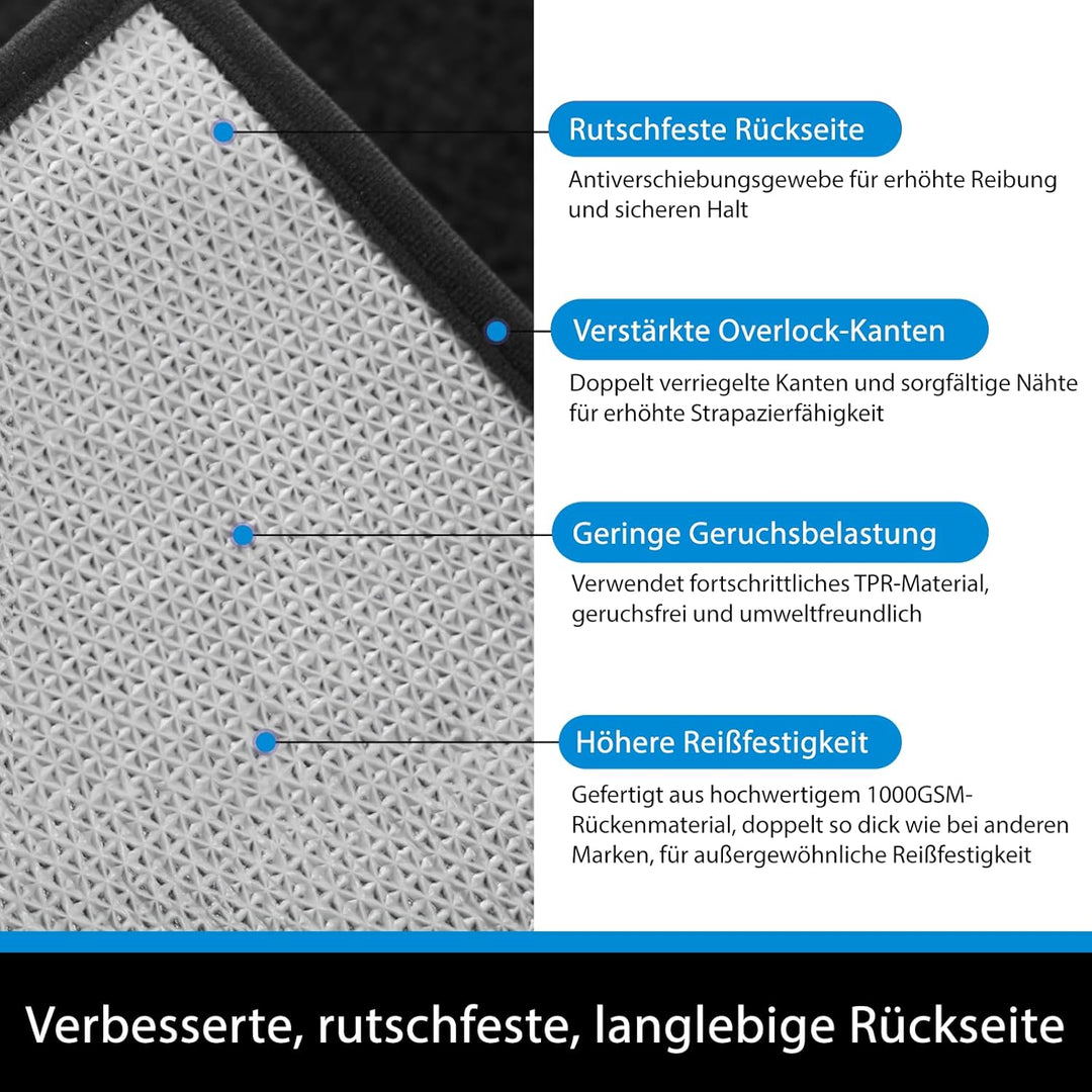 Oiilores Fussmatte 80x120 cm Innen, rutschfeste Schmutzfangmatte, Maschinenwaschbare Sauberlaufmatte