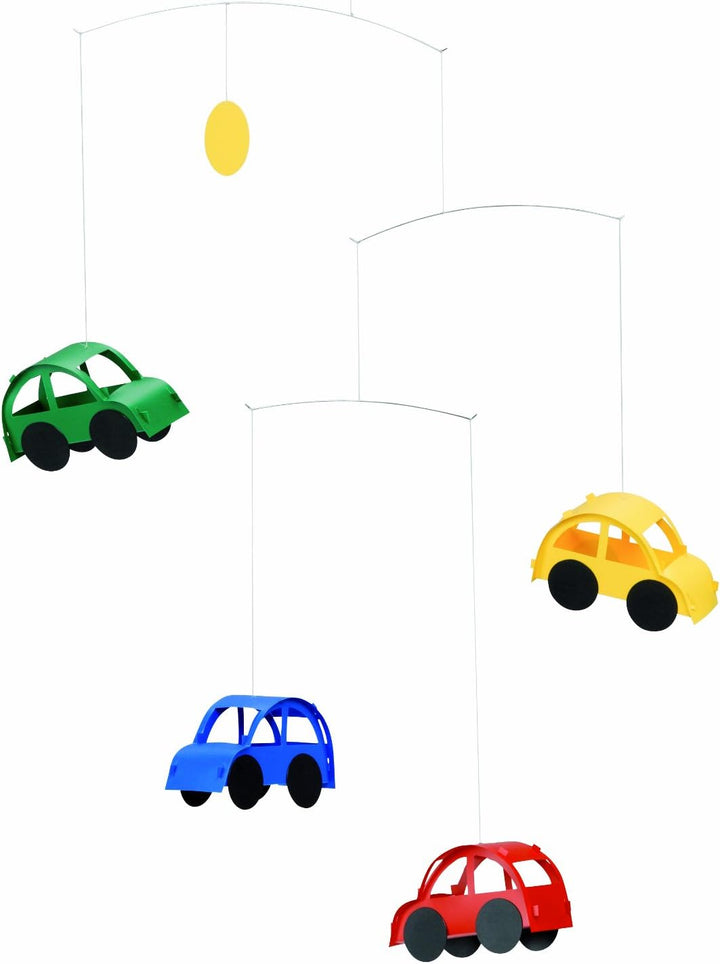 Flensted Automobile Mobile, Stahl, Mehrfarbig, 50x38cm
