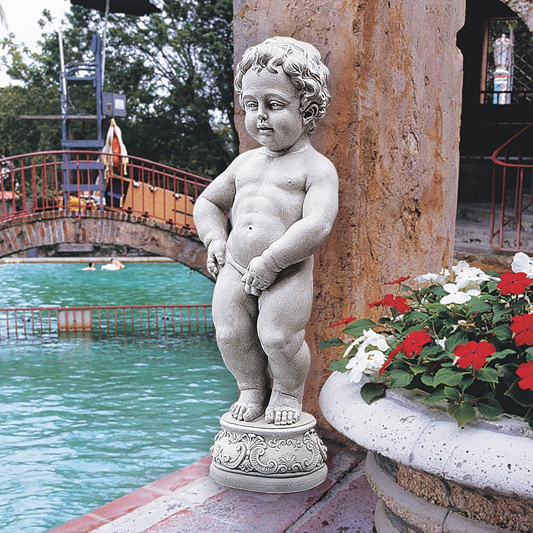Toscano Manneken-Pinkel-Statue, Masse: 16,5 x 26,7 x 68,6 cm Klassisch, Klassisch