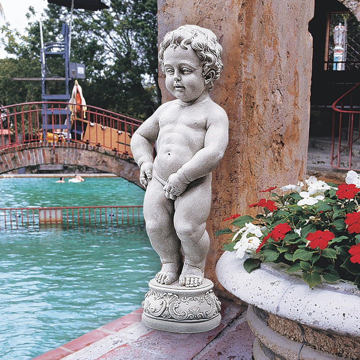 Toscano Manneken-Pinkel-Statue, Masse: 16,5 x 26,7 x 68,6 cm Klassisch, Klassisch