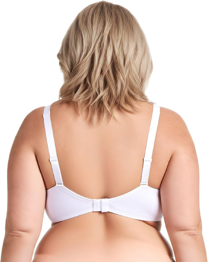 Curve Muse Übergrösse Minimizer Bügel Ungefütterte BHS mit Stickspitze - 3er Pack 75D Buttermilch, G