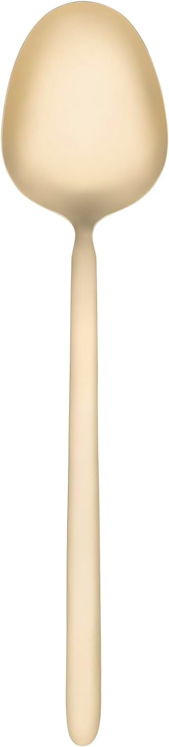 Blomus Salatbesteck -Stella- Salatgabel &Servierlöffel Edelstahl pulverbeschichtet (Champagne), Cham