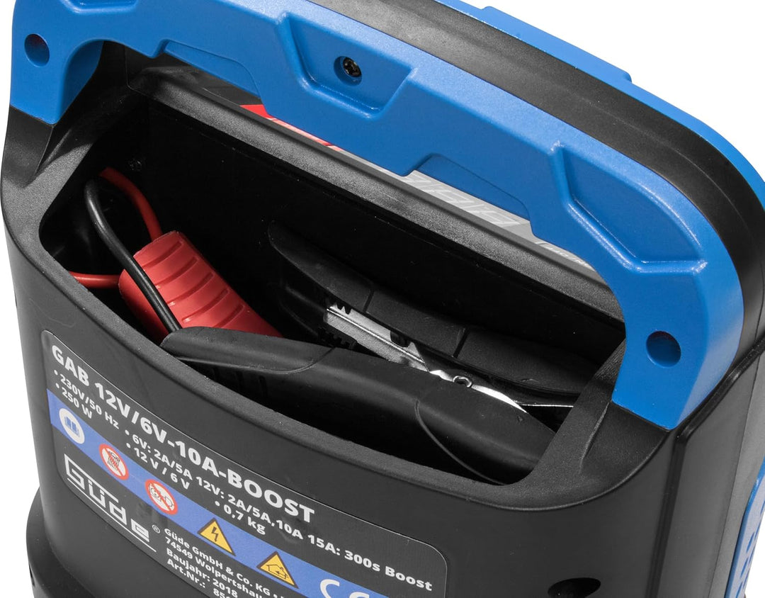 Güde Automatik Batterielader GAB 12V/6V-10A-BOOST (automatischer Inverter-Batterielader, für alle gä